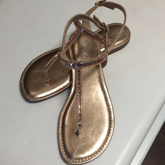 Xappeal Shoes - Women's Rose Gold Strappy Sandals